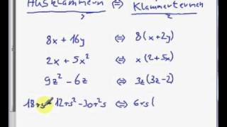 Ausklammern Tutorial [upl. by Noemad954]