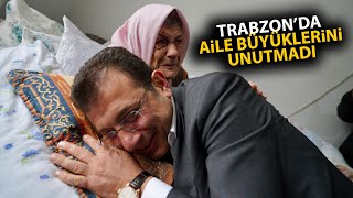 Trabzonda Ekrem İmamoğlu rüzgarı Aile büyüklerini ziyaret etti horon oynayarak halkla bayramlaştı [upl. by Acirderf108]