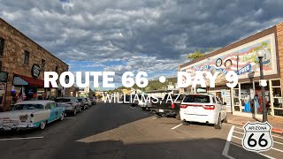 Day 9  Williams AZ to Kingman AZ  Route 66 [upl. by Onitsirc]