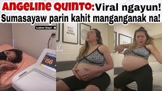 Angeline QuintoNag tiktok kahit manganganak na [upl. by Ahseihs690]