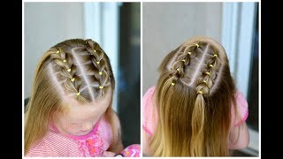 Front Pull Through Braids  How to Take Out Elastic Styles [upl. by Dyan]