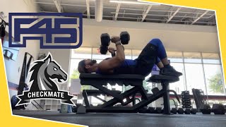 F45 TRAINING VLOG CHECKMATE WORKOUT  Cardio [upl. by Seaman]