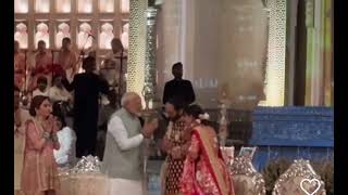 PM Narendra Modi At Ambani’s Wedding to give blessing to Anant And Radhika pm narendramodi bjp [upl. by Rma]