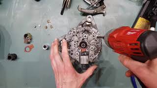 Make your own HIGH OUTPUT alternator  Part 1 The Teardown [upl. by Anhej]