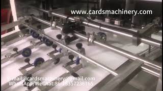 Fully Automatic Poker Cards Cutting And Counter Machine Production Line [upl. by Yoshio704]