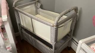 Arm’s Reach Clear Vue Co Sleeper Bedside Bassinet Review [upl. by Arela595]