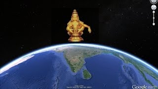 AYYAPPA DARSHANAM IN GOOGLE EARTH ayyappa temple sabarimala googleearth pamba india kerala [upl. by Prochoras57]