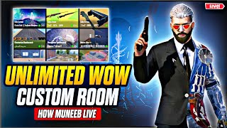 Wow Mode Custom Rooms And BootCamp Rush Gameplay ❤️How Muneeb Live [upl. by Ailadgim]