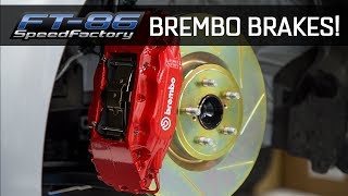 Brembo Brakes Comparison amp Install  FT86SpeedFactory [upl. by Yedarb193]