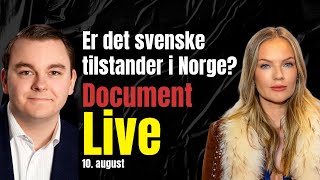 Politiet innrømmer Ekstrem økning i ungdomskriminalitet  Document Live 10 august [upl. by Neuburger]