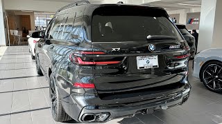 2024 BMW X7 M60i —Exterior Interior and Sound — THIS or 2024 GLS 580 [upl. by Namyaw]