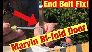 Marvin Bifold Door Won’t Unlock Try This End Bolt Fix [upl. by Ahsets160]