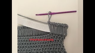 How to Attach Elastic to Your Crochet Items Pattern 546│by ThePatternFamily [upl. by Ecnadnac]