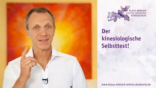 Klaus Wienert  Der kinesiologische Selbsttest  Online Kurs [upl. by Ralyat886]