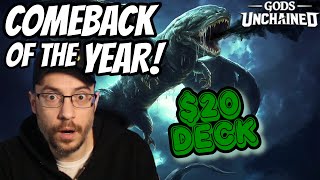 20 Mythic Death Deck  INSANE COMEBACK  Gods Unchained [upl. by Nodnab]