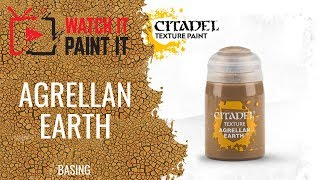 Basing  Citadels TextureTechnical Paint  Agrellan Earth [upl. by Adnyc]