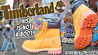 Timberland 6quot PREMIUM Wheat Nubuck This is NOT A Boot  Review amp Best On Foot [upl. by Rexferd]