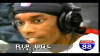 Big L freestyle 1998 on 88 hiphopcom RIP [upl. by Airemat]