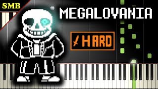 UNDERTALE  MEGALOVANIA  Piano Tutorial [upl. by Trebled]