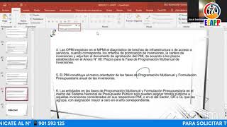 NORMAS Y DIRECTIVAS DEL SISTEMA NACIONAL DE PROGRAMACIÓN MULTIANUAL Y GESTIÓN DE INVERSIONES [upl. by Singleton]