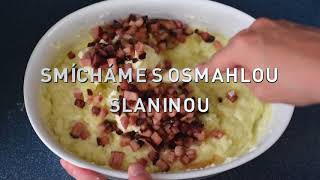 Recept na halušky s bryndzou a slaninou 60s video [upl. by Muhan]