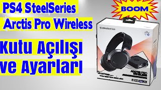 SteelSeries Arctis Pro Wireless Gaming Kulaklık Kutu Açılış ve Ayarları [upl. by Suiratnauq]