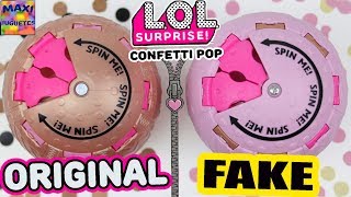 Muñecas LOL surprise confetti POP  Falsas vs Original [upl. by Nahgem954]