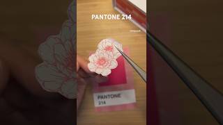 Pantone Challenge pantone214 art drawing journaling scrapbooking 1분다꾸 collage paperasmr [upl. by Phyllida]