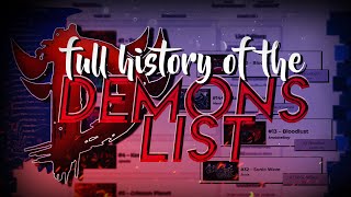 The Full History of the Geometry Dash Demons List [upl. by Euphemia606]