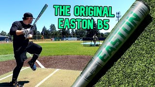 Hitting with the Original EASTON B5 1980 Baseball Bat [upl. by Ondrea]