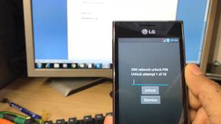 How to using an unlock code LG E610 [upl. by Bradley]