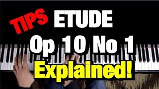 HOW TO PLAY  Chopin  Etude Op 10 No 1 Waterfall Piano Tutorial Lesson [upl. by Darnall]