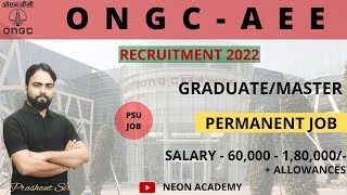 ONGC AEE Recruitment 2022  Freshers  CTC ₹20 Lakhs  871 Posts  Permanent Job  Latest Jobs 2022 [upl. by Caddaric549]