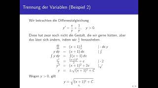 Trennung der Variablen [upl. by Dino789]