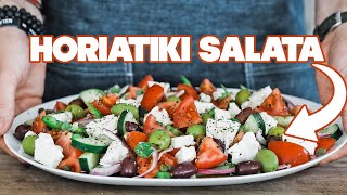 Traditional Greek Salad Recipe aka the Horiatiki Salata [upl. by Neerual]