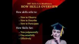 DBT Peer Connections Episode 1d  Core Mindfulness Skills  by Rachel Gill [upl. by Ellehcit]