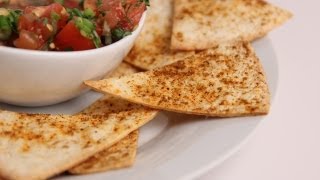 Crispy Baked Tortilla Chips Recipe  Laura Vitale  Laura in the Kitchen Episode 378 [upl. by Allehs]