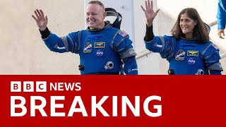 Astronauts could be stuck in space for eight months Nasa says  BBC News [upl. by Nauqet144]