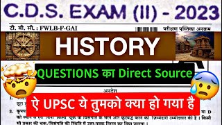 CDS 2 2023 HISTORY QUESTIONS WITH SOURCE cds2023 cds2023history cds22023 cdsexam [upl. by Ennaul]