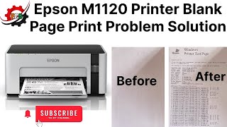 Epson M1120 Printer Printing Blank Pages Solution  Fix it Now [upl. by Lenahtan893]