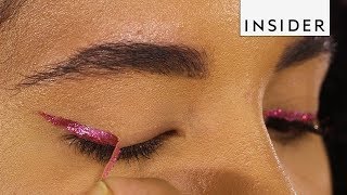 We Tried Glitter Eyeliner You Can Peel Off [upl. by Patricio521]