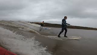 Severn Bore Tues Feb 2024 middle [upl. by Ellehc]