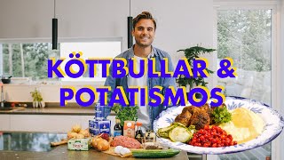 Mina köttbullar med potatismos [upl. by Ahsercul]