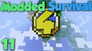 Minecraft Modded Survival 4 Ep11  GUNS [upl. by Klara]