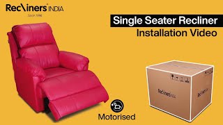 How To Install A Single Seater Recliner From Recliners India reclinerchair reclinersofa recliner [upl. by Karen273]