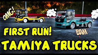 ESTRENAMOS LOS TAMIYA TRUCK 🚜💨 MERCEDES BENZ TRUCKS 🚀😍 ESPECTACULO🐷 [upl. by Halimaj]