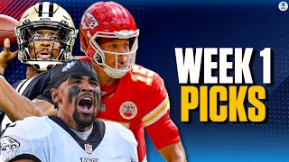 NFL Week 1 EXPERT PICKS for each game  CBS Sports HQ [upl. by Terryn222]