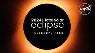 2024 Total Solar Eclipse Through the Eyes of NASA Telescope Feed [upl. by Thatcher]