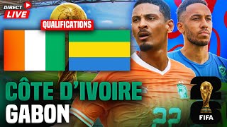 🔴COTE DIVOIRE  GABON 10  AUBAMEYANG RETOUR EN SELECTION  QUALIFICATION COUPE DU MONDE 2026 [upl. by Davide103]