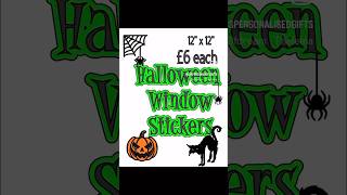 Halloween removable vinyl window stickers handmade cricut scary decoration fall forsale [upl. by Agbogla]